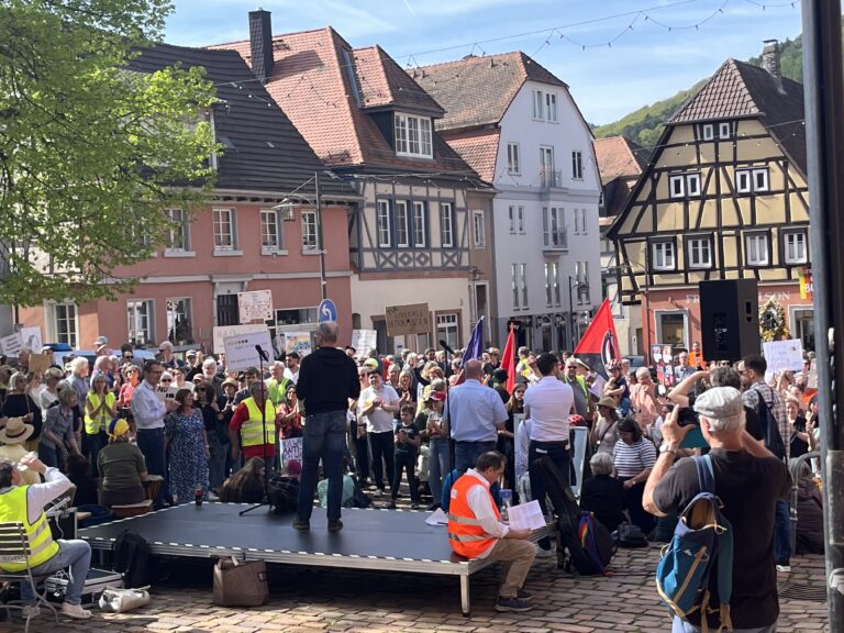 Größte Demo in Neckargemünd seit Jahrzehnten